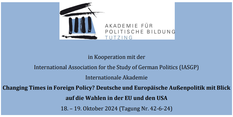 Featured image for the post: German and European Foreign Policy Event with APB Tutzing